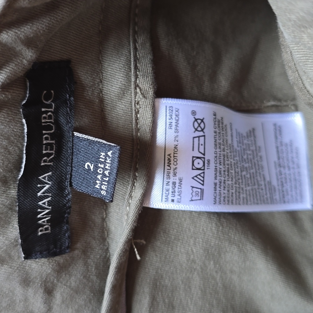 Banana Republic, Olive Green, Cargo Jogger Pants, EUC, Women's 2 - Picture 4 of 14